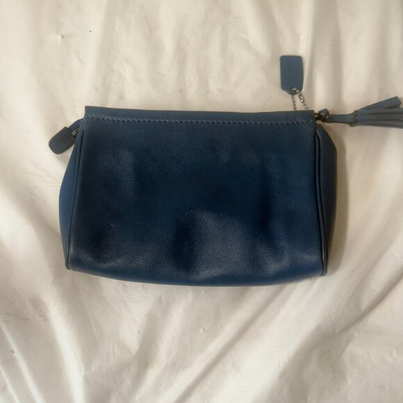 Coach Vintage Navy Blue Clutch - Picture 9 of 13
